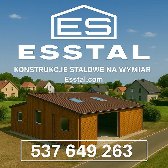 Garaż Blaszany - Hala Magazynowa | MAGAZYN | Wiaty , Hale | - ESSTAL