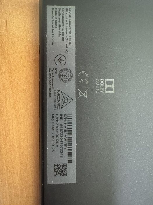 Планшет Lenovo TB-X505L