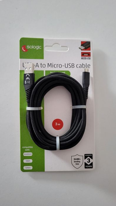 Kabel USB-A - Micro-USB długość 3m
