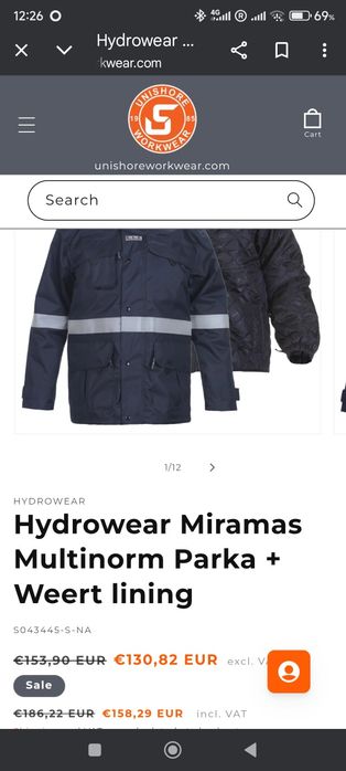 Casaco de trabalho impermeável