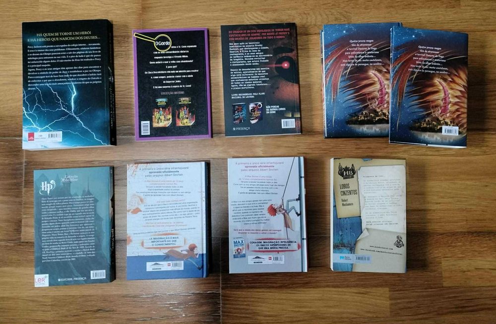 Livros Harry Potter, Percy Jackson, Max Einstein, Henderson's Boys