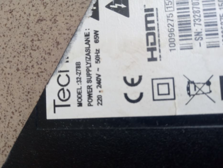 Telewizor technika zbity model 32 278b