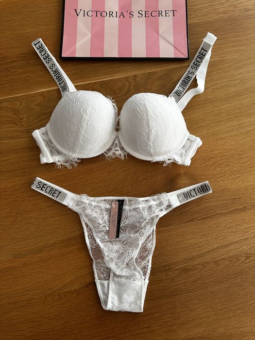 NOWY komplet bielizny Victoria’s Secret rozmiar C75 stanik + majtki