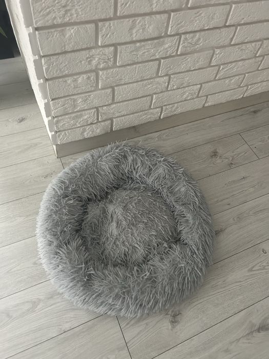 Legowisko dla psa 60 cm szare wyprane