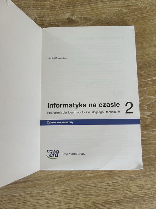Informatyka 2 poziom rozszerzony
