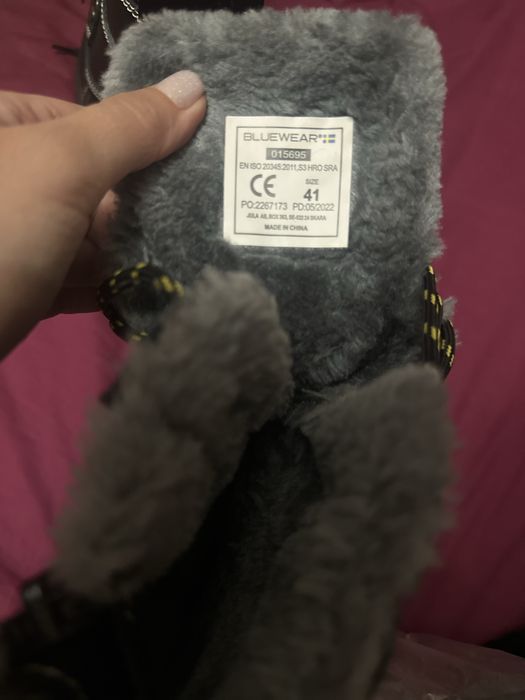 Теплі зимові захисні робочі черевики BLUWEAR Швеція