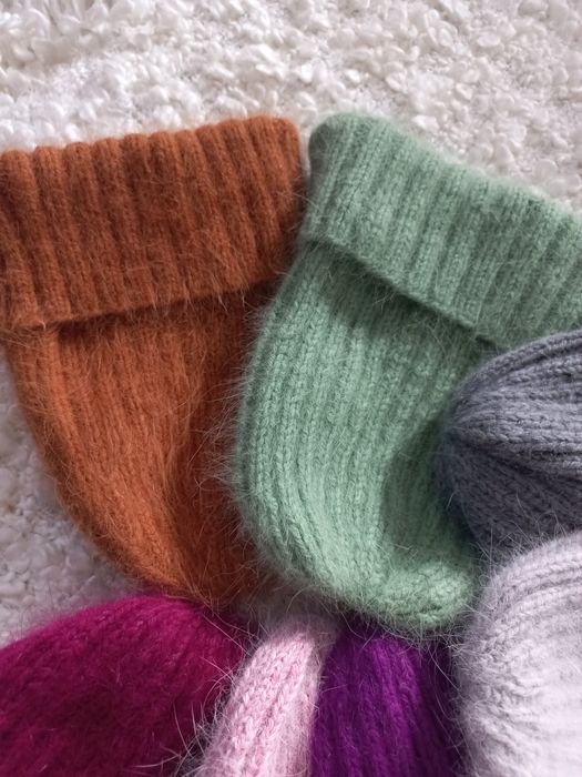 Шапки з ангори і пуху норки