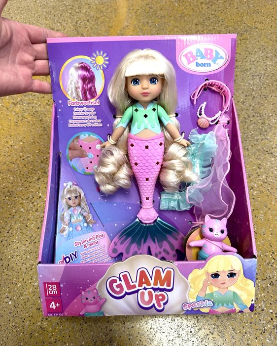 Лялька Русалонька Спаркл 871737 BABY BORN серії "Glam Up" , 28 см
