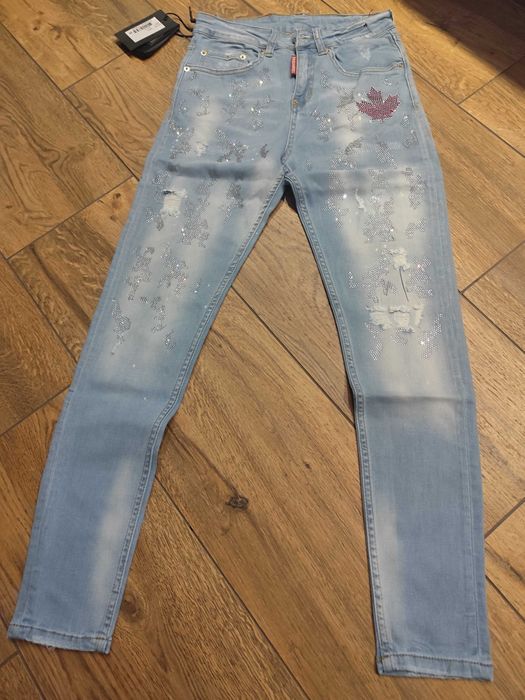 Nowe damskie jeansy dsquared2 29/27 M Mikołaj