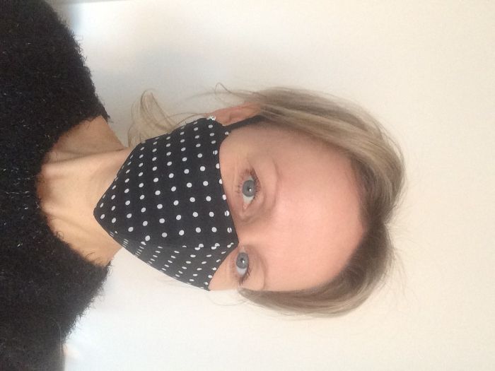 Maseczka baweniana profilowana dwuwarstwowa dużo wzorów, wysoka jakość