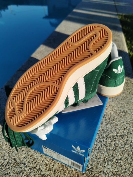 Adidas Campus 00s Dark Green Cloud White 38 2/3