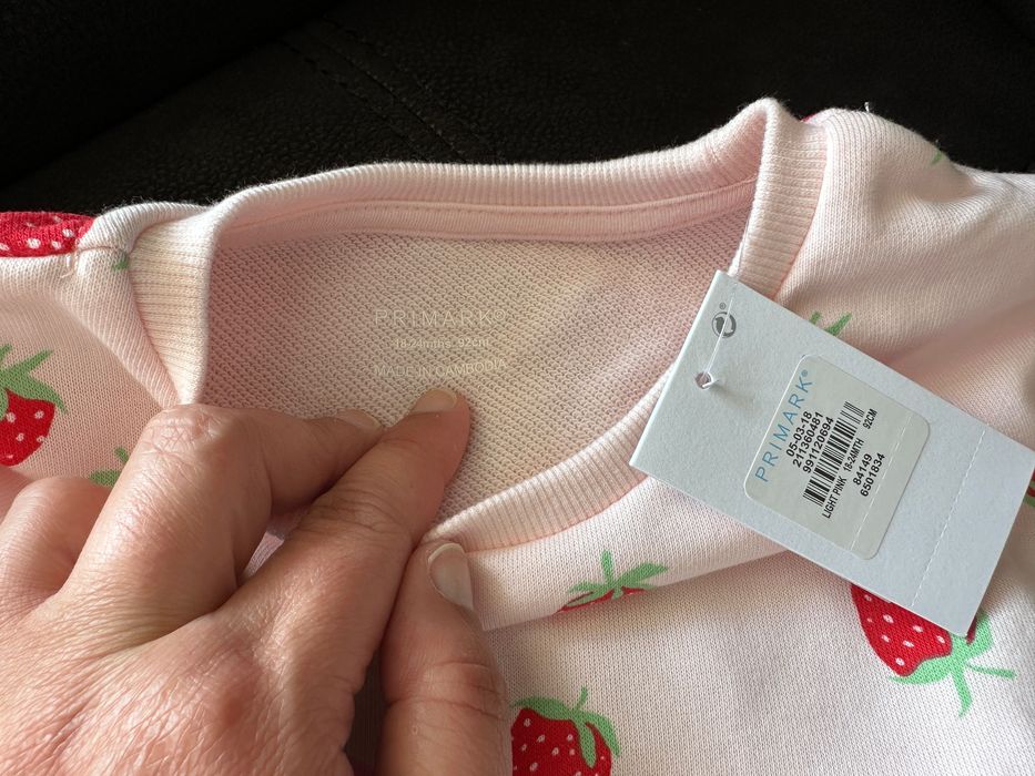 Fato de Treino Rosa Morangos (18-24 M) Novo