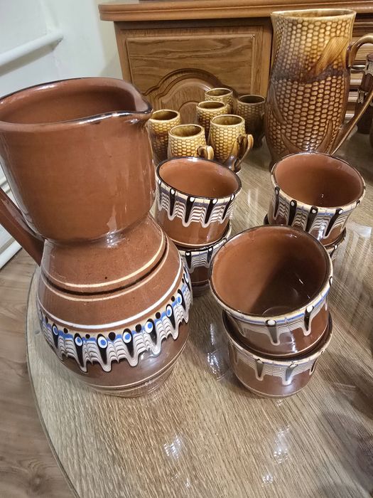Naczynia zestawy ceramika PRL vintage