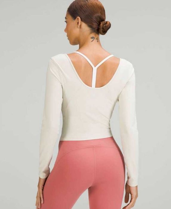 Лонгслів Lululemon чорний для йоги, пілатес