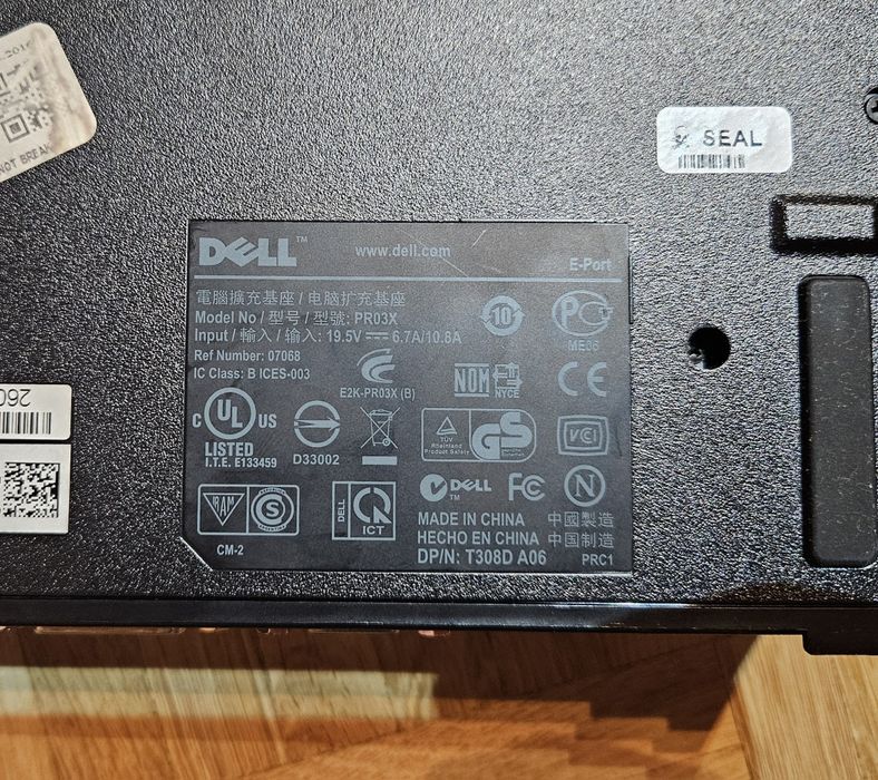 Stacja dokująca DELL PR03X z zasilaczem