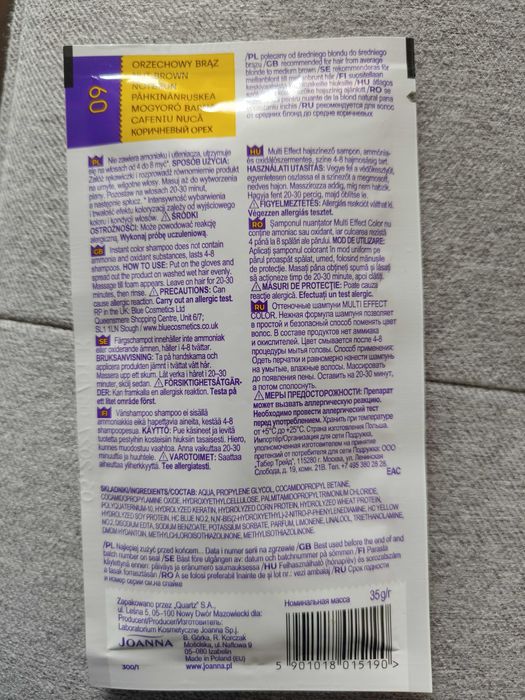 Szamponetka koloryzująca Joanna