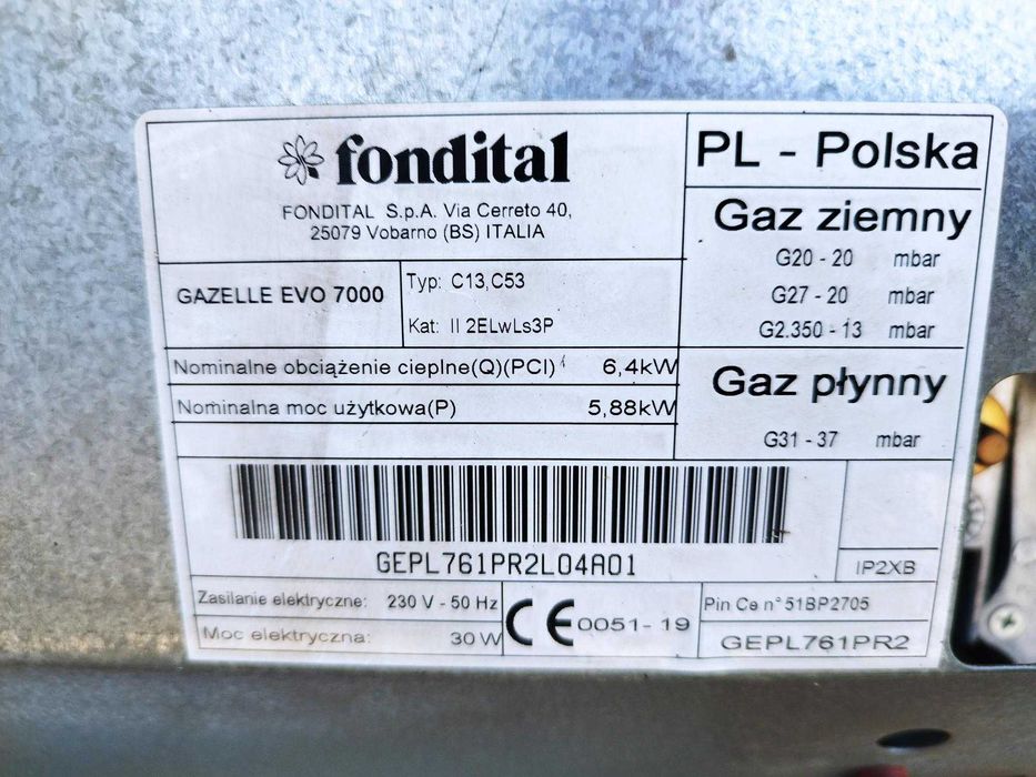 Grzejnik Gazowy Gazelle evo 7000 - moc 6kW