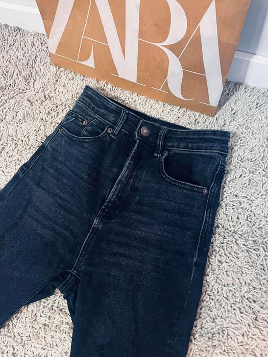 Stradivarius rurki 34 wysoki stan xs czarne