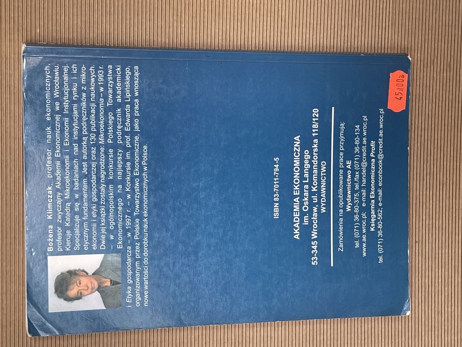 Książka - Mikroekonomia - wydanie 7 zaktualizowane i rozszerzone - Bożena Klimczak