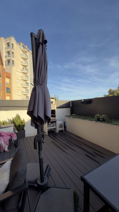 Guarda sol - cinzento 360 graus