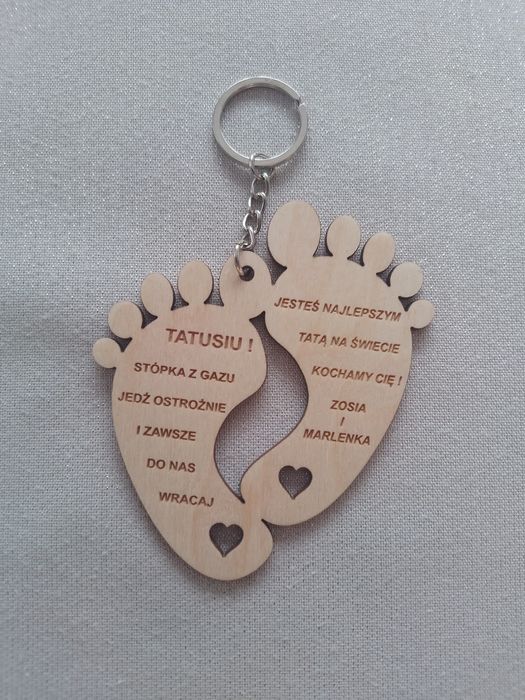 Brelok dla taty od dziecka