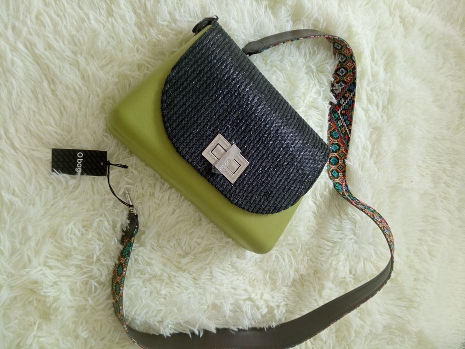 Nowa torebka Obag zielona śliczna