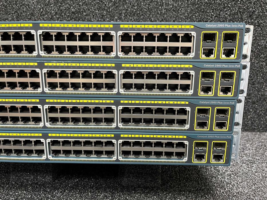 Комутатор Cisco WS-C2960+48PST-L (370W PoE) - Юнісфера