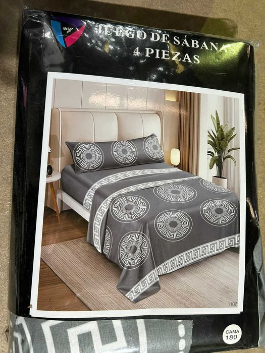 jogo de lencois de 4 pecas 200x160cm