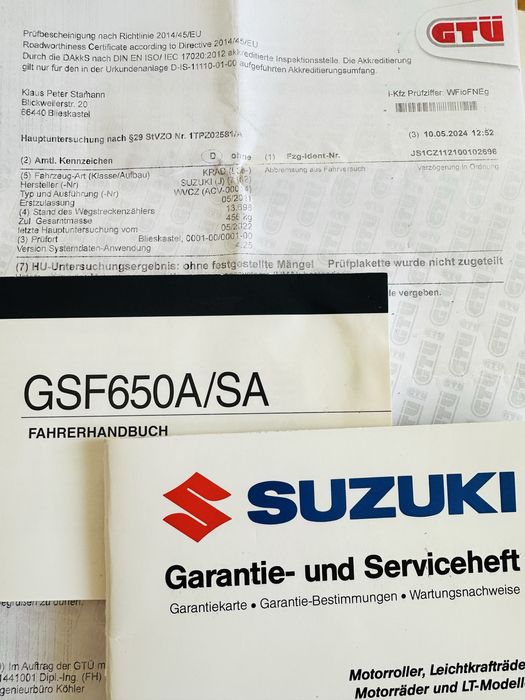 Suzuki GSF650SA Bandit ABS мото з європи (6100$)