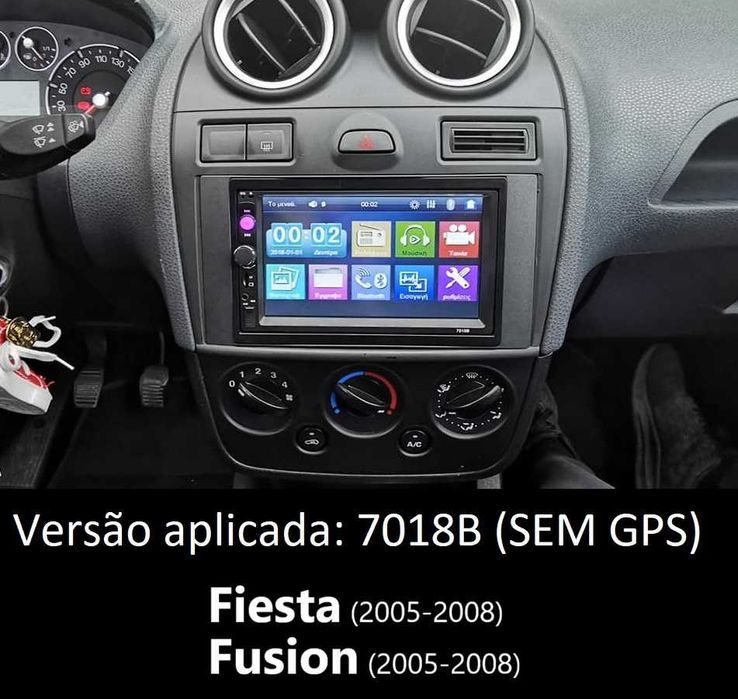 Rádio 2DIN • Ford Fiesta / Fusion (2002 a 2008) • Android • [4+64GB]