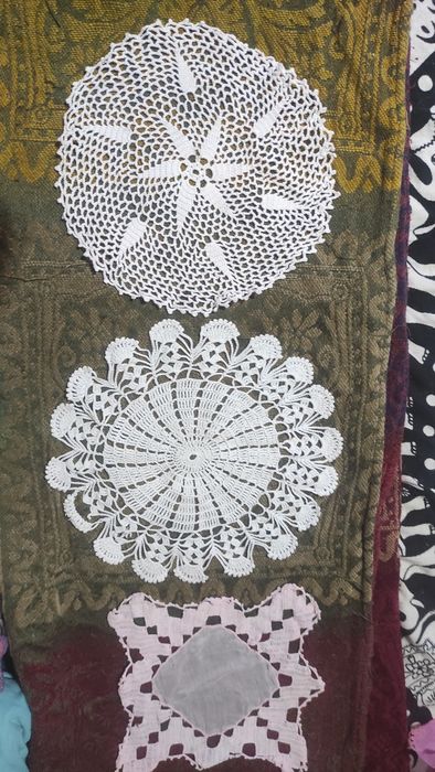 8 naprons de crochê