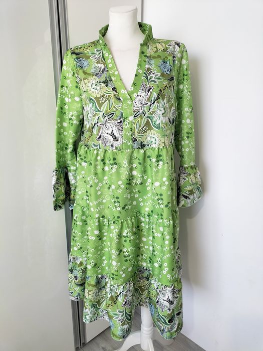 Śliczna luźna sukienka w stylu boho rozm S/M