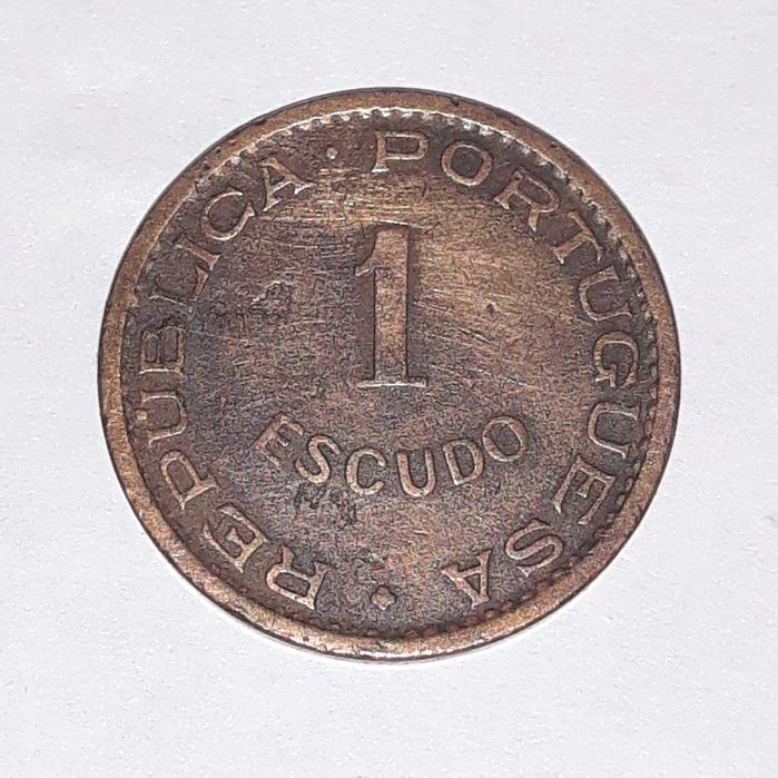 Moeda Angola 1 Escudo 1963 Bronze Ex-Colónia Portugal