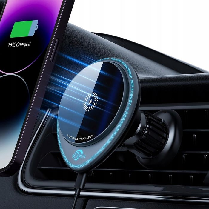 Uchwyt Magnetyczny Ładowarka Indukcyjna 15W Soarun