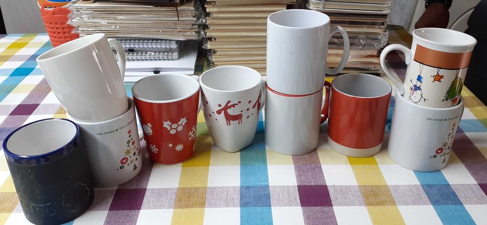 10 Canecas Coleção alusivas Natal