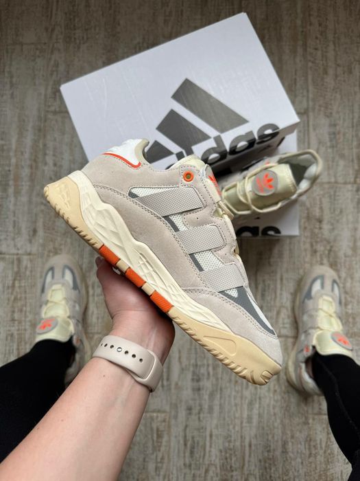 Кросівки Жіночі Adidas Niteball HD Beige & White Orange / Женские Кроссовки Adidas / Adidas