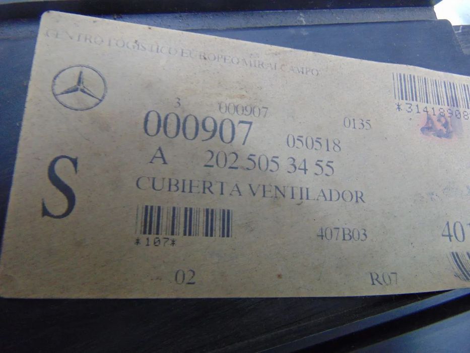 Mercedes W202 resguardos ventoinhas " nova de stock antigo