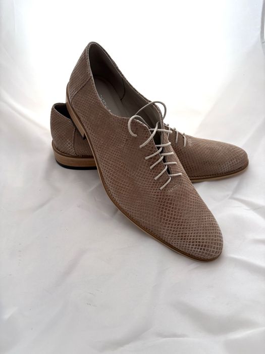 Skórzane buty męskie Peppe Shoes nowe 42 wkładka 27cm