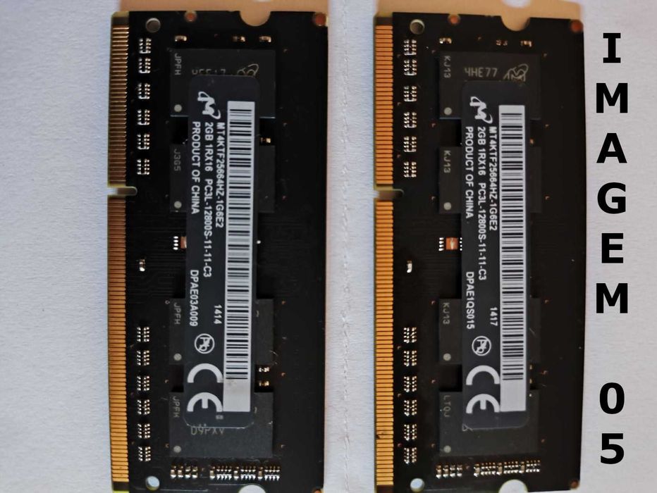 Memórias Diversas Marcas SODDIM DDR3 - Kits 02 unidades
