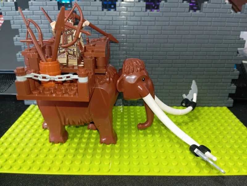 Zestaw + Gratis! MOC Mumakil +2 Figurki Haradrim 56pcs LOTR Hobbit lor