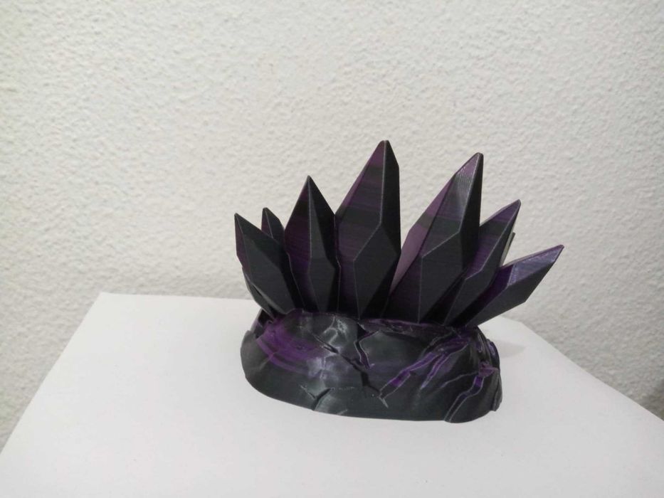 Suporte de telemovel cristal imprimido em 3d