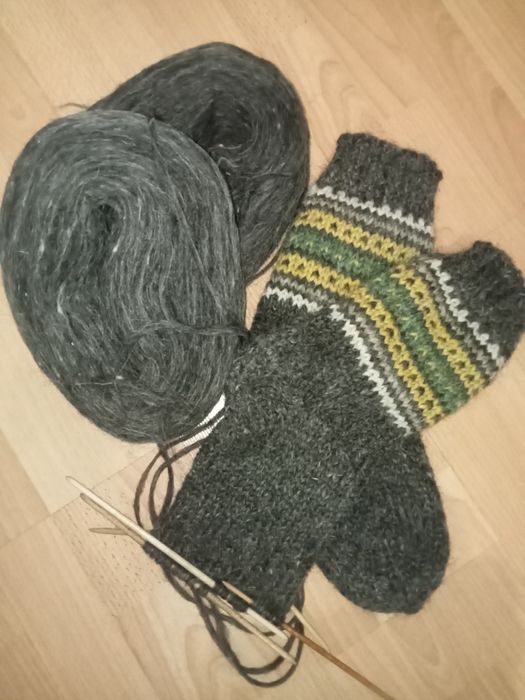 В'язані шерстяні шкарпетки з овечої вовни