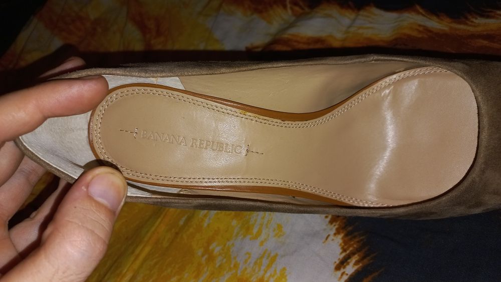 Туфли на каблуках  замша  40