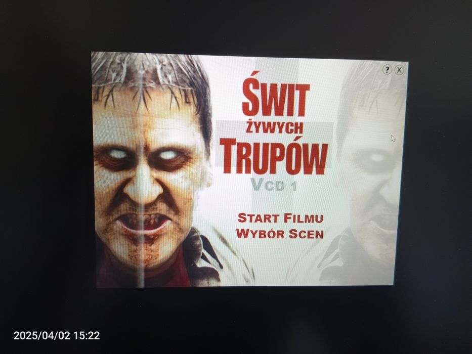 Świt żywych trupów - Film na dwóch płytach VCD - polski lektor