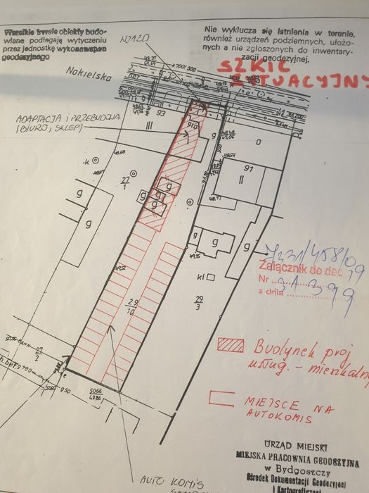 Działka 896m Nakielska blisko ronda Grunwaldzkiego