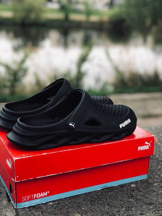 Кроксы Puma Agua cat мужские повседневные. Шлепанцы Пума мужские Хит! летние тапочки для улицы мягкие шлепанцы мужские Новинка лето 2026 сланцы Пума