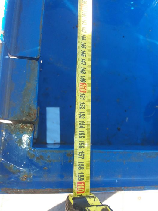 paleta, skrzynia metalowa składana, mocna, solidna, tara ~205 kg