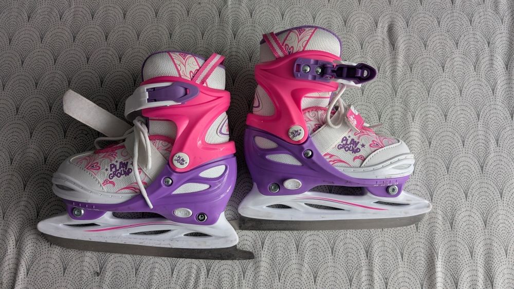 Łyżwy dziecięce figurowe regulowane r.30-33 playground