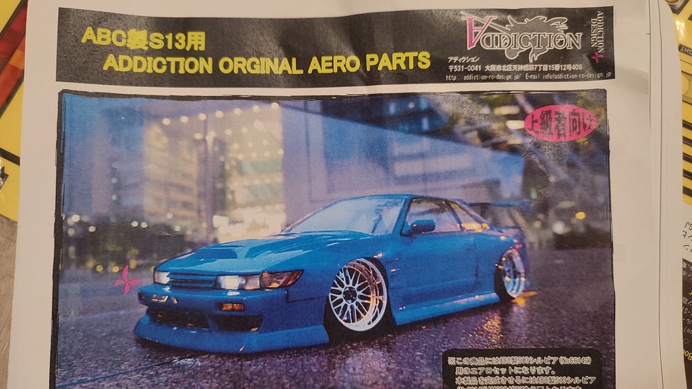 Karoseria 1:10 ABC Hobby Nissan Silvia s13 i full body kit Addiction