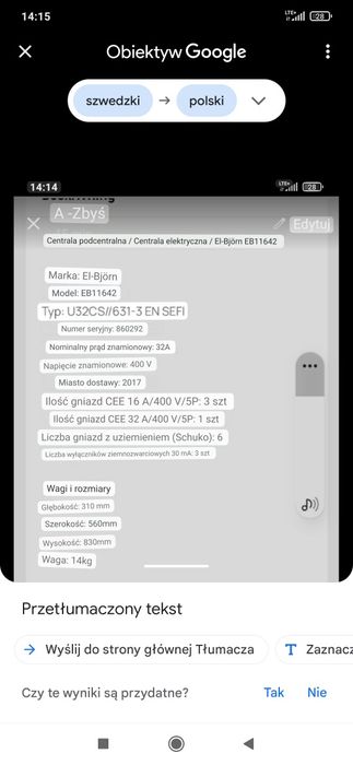 Szafka prądowa przenośna